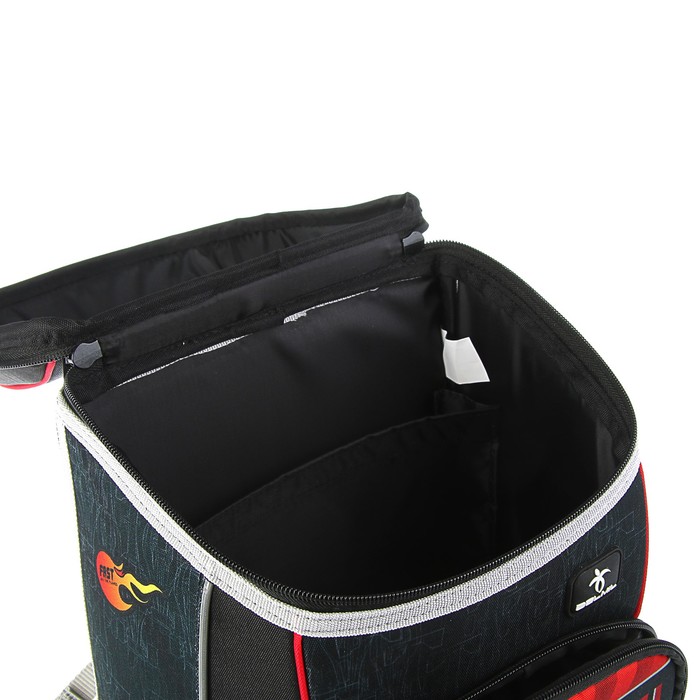 Ранец на замке Belmil Zero-G 36*24*17 для девочки Race синий + подарок 405-43/06