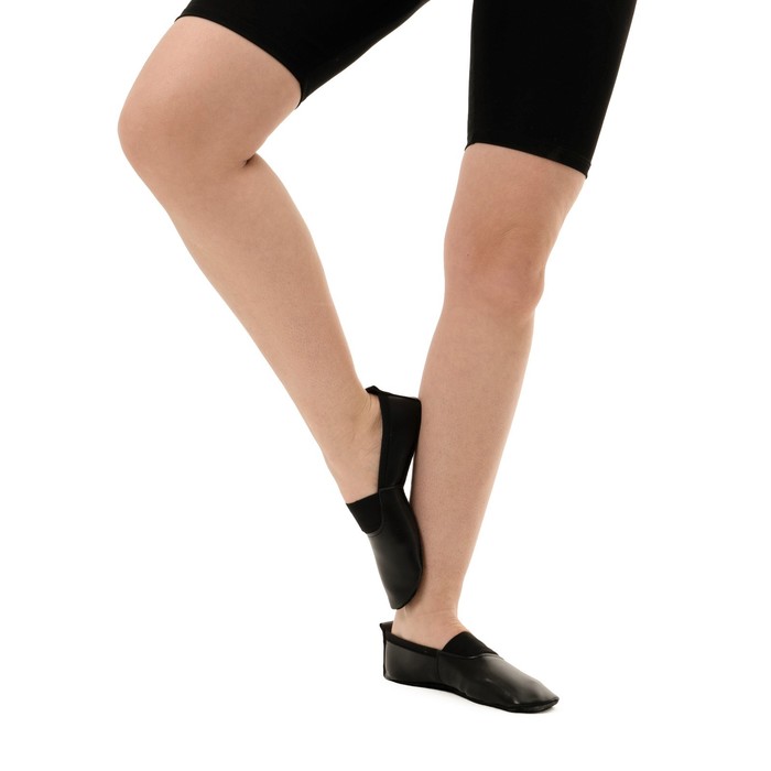 Чешки натуральная кожа, цвет чёрный, длина по стельке 15см