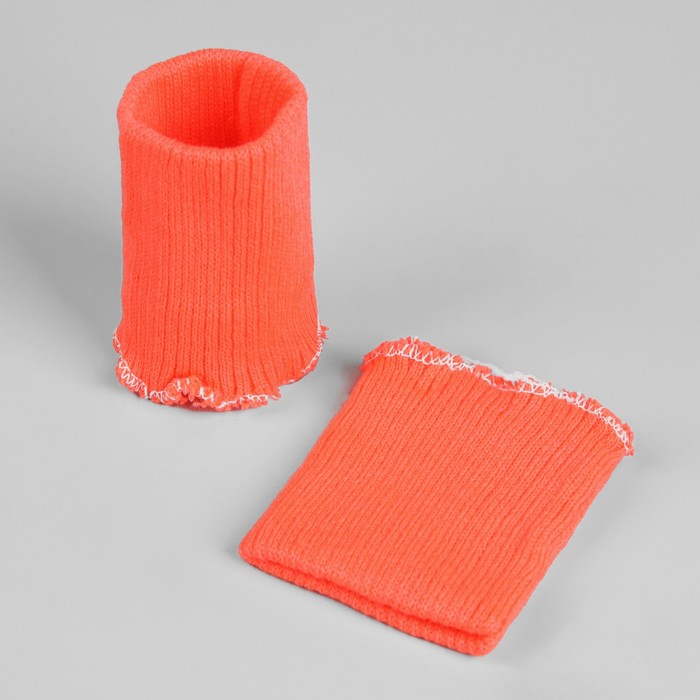 Манжеты для детской одежды, 6см*8см, цвет коралловый