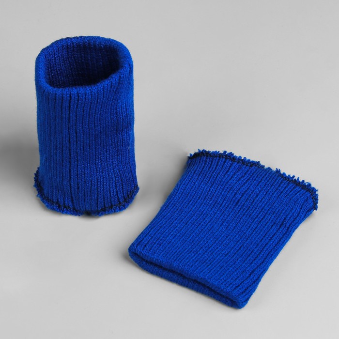 Манжеты для детской одежды, 6см*8см, цвет васильковый