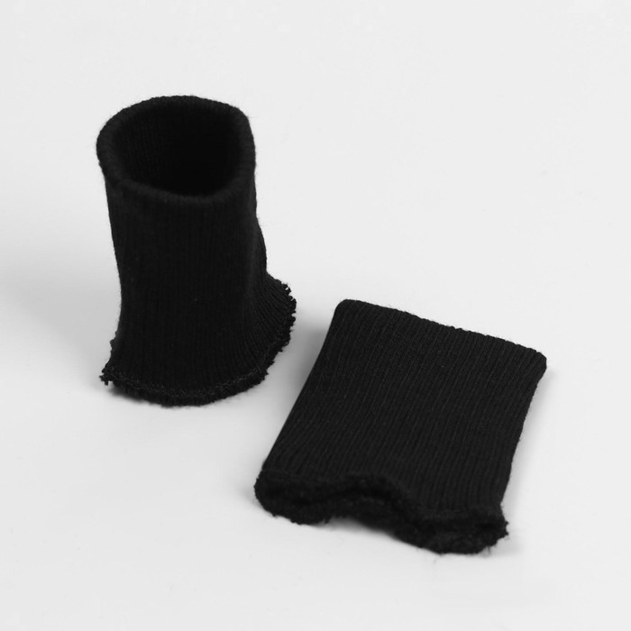 Манжеты для детской одежды, 6см*8см, цвет чёрный