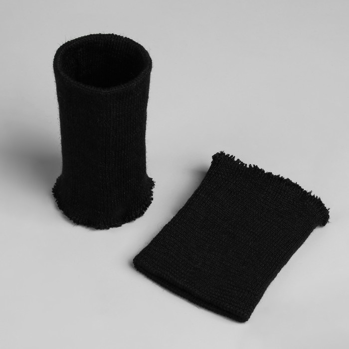 Манжеты шерстяные, 7,5см*10см, цвет флотский