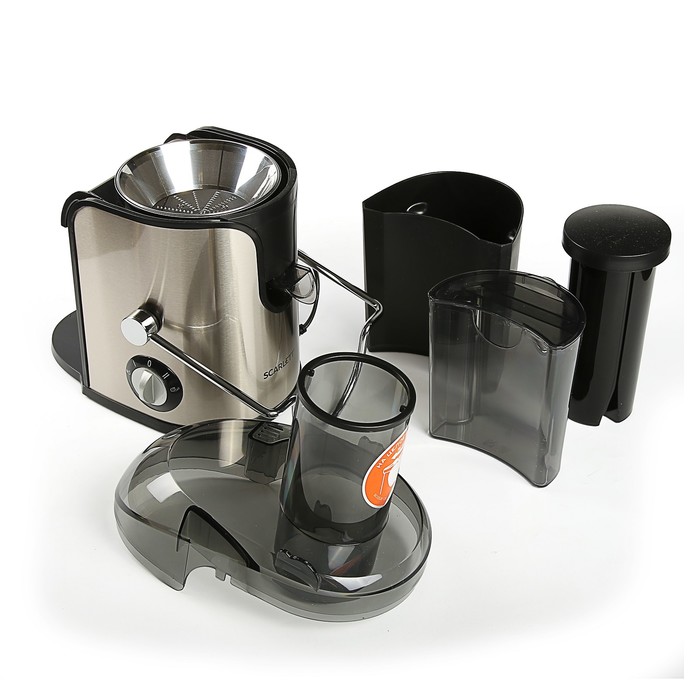 Соковыжималка Scarlett SC - JE50S38, 1000 Вт, резервуар 0,75 л, серебристый