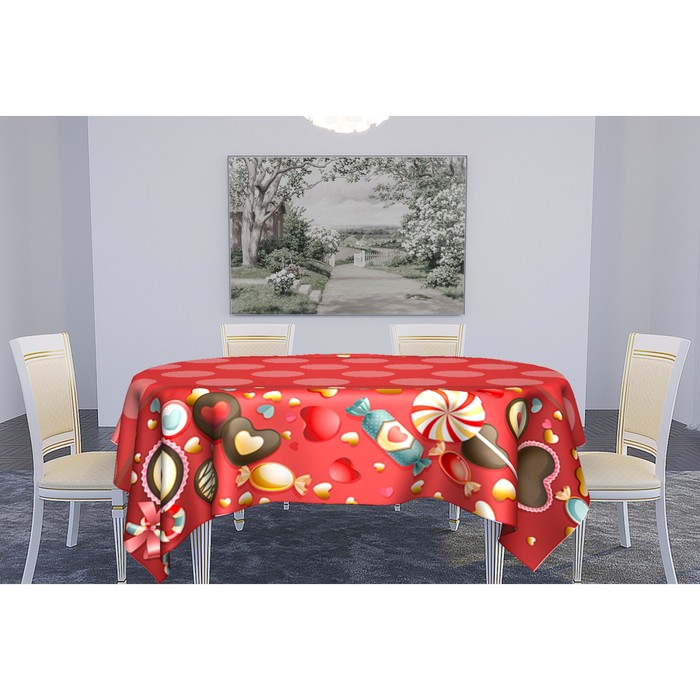 Скатерть "Сладкая Любовь" 145х220 см