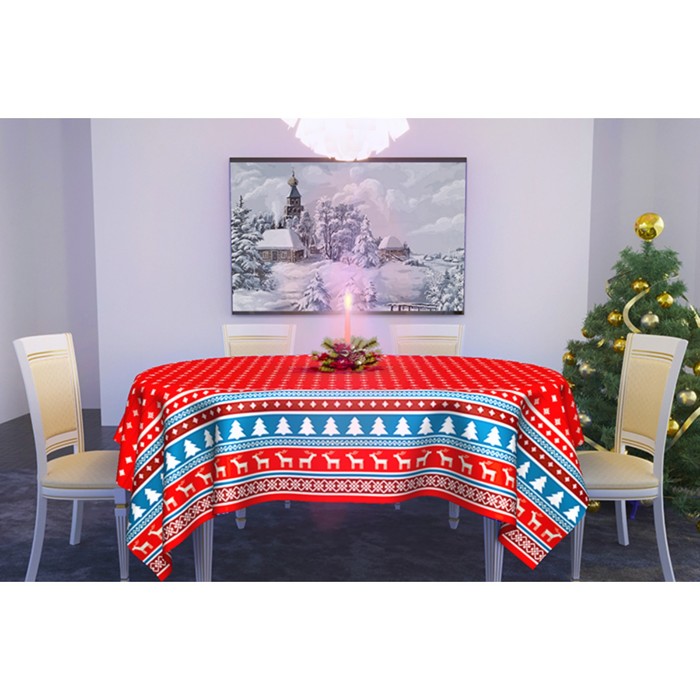 Скатерть "Зимняя" 145х220 см