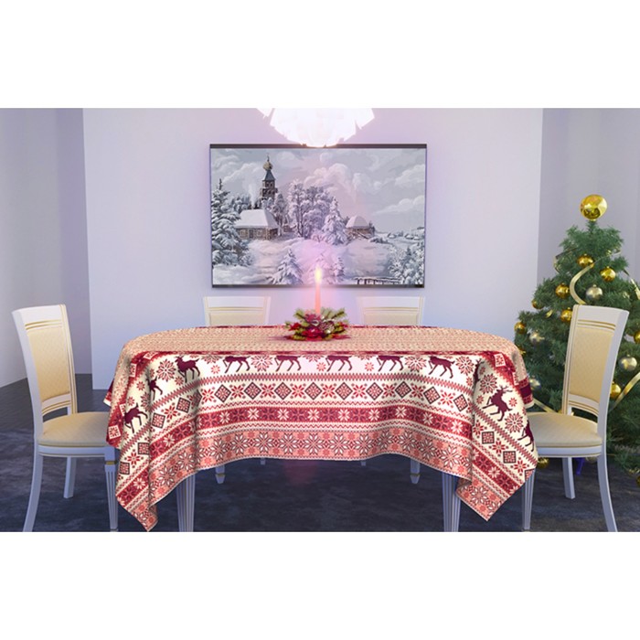 Скатерть "Зимняя" 145х180 см