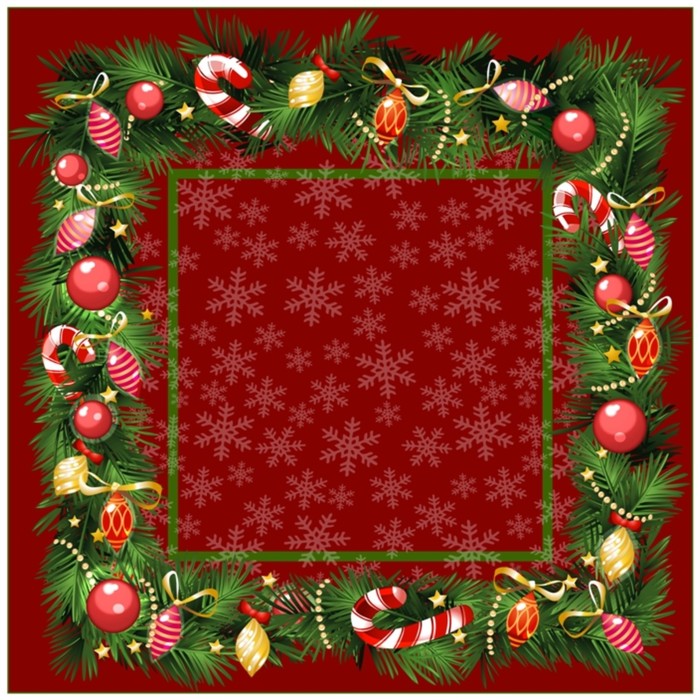 Скатерть "Новогодние Игрушки 145х220 см