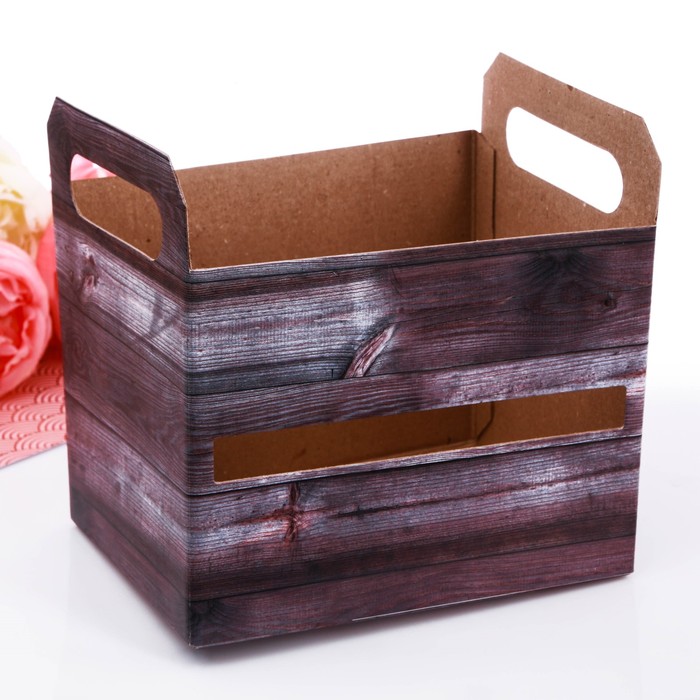 Коробка‒ящик «Массив дерева», 19,3 х 14,5 х 15 см