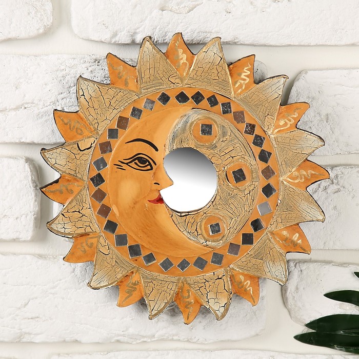 Настенное панно "Солнышко" дерево 20 см новый