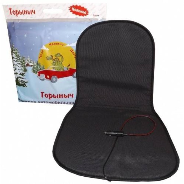 Подогрев сиденья ГОРЫНЫЧ 88x48, на 1 сиденье, 2 нагревателя, до 60 Вт, регулятор - термореле 38271