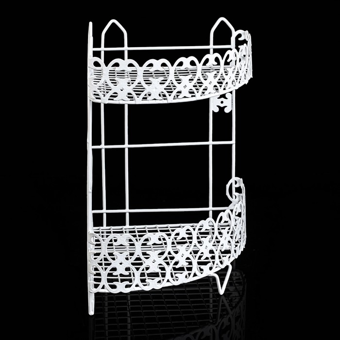 Полка 2х-ярусная угловая "Винтаж" 32х24х36 см,