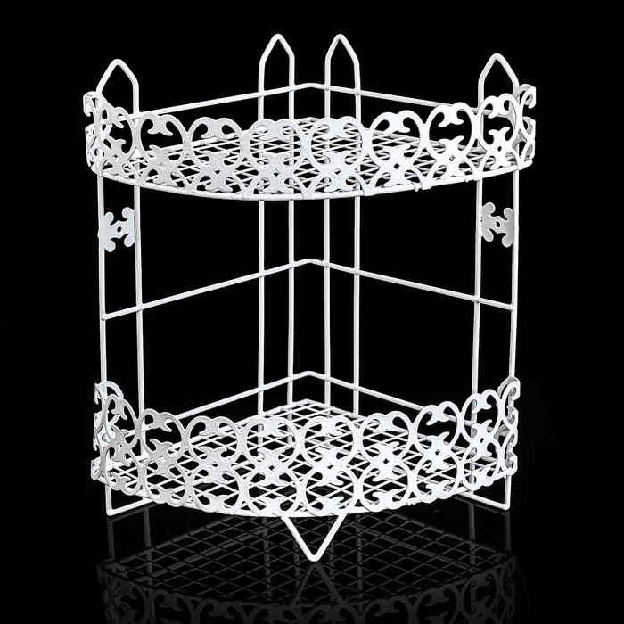 Полка 2х-ярусная угловая "Винтаж" 32х24х36 см,