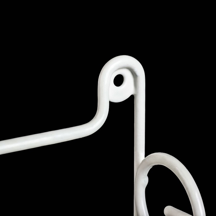 Полка 2х-ярусная белая 34,5х15х36 см