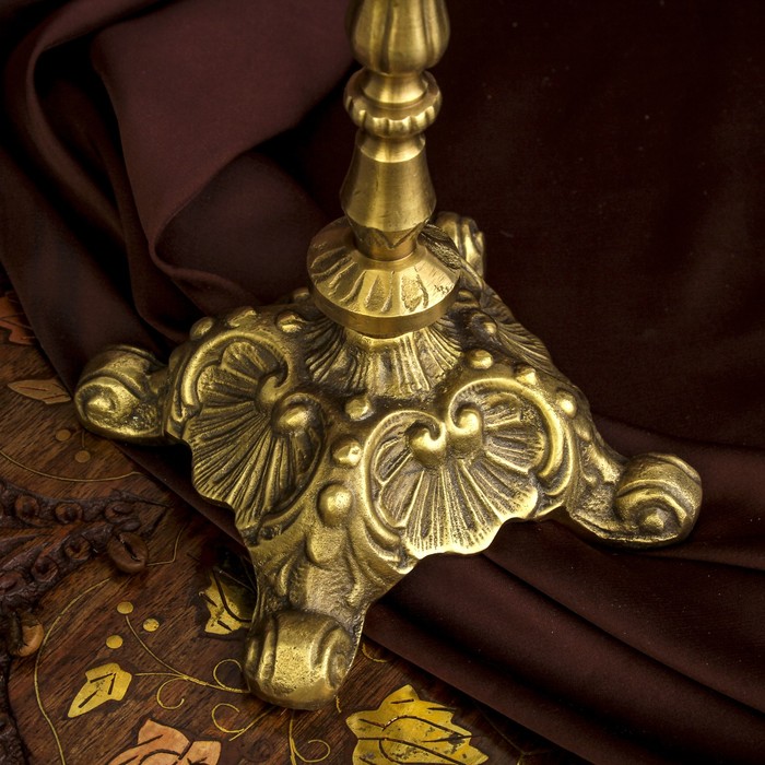 Подсвечник "Сказка" латунь, на 3 свечи 16х9х33 см