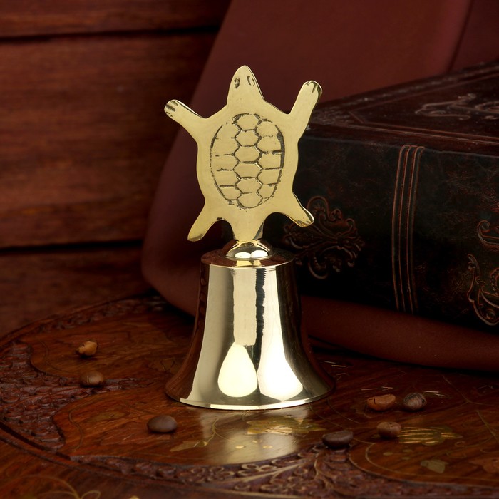 Колокольчик "Черепашка" латунь 3,5х11см
