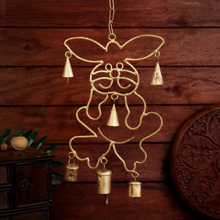 Подвесной колокольчик "Заяц" 19х44х2,5 см