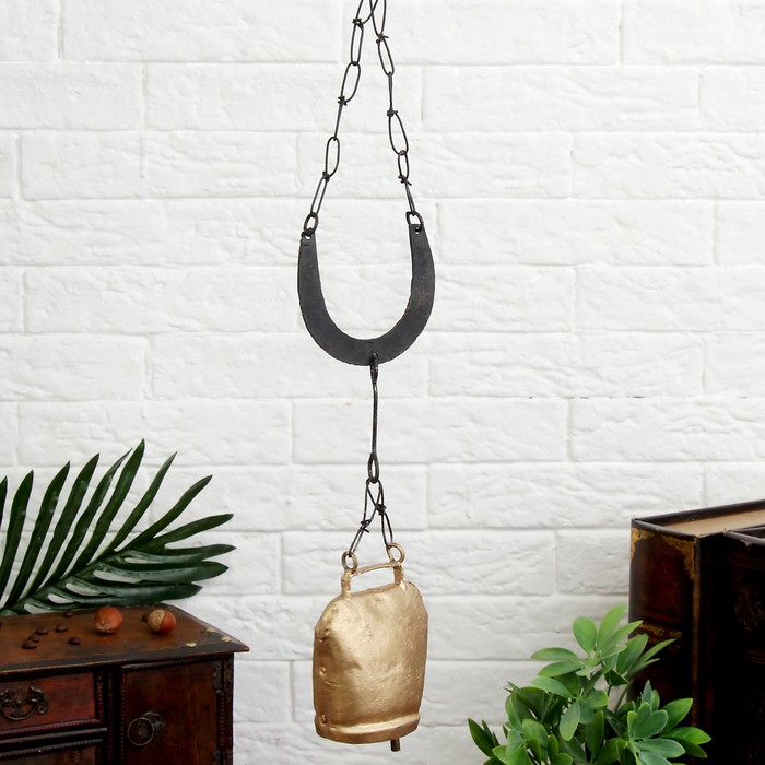 Подвесной колокольчик "Подкова" 9х44х5 см
