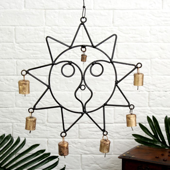 Подвесной колокольчик "Солнышко" 27х45х2 см