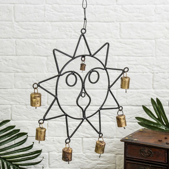 Подвесной колокольчик "Солнышко" 27х45х2 см