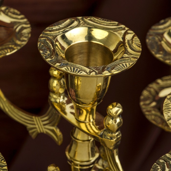 Подсвечник "Классик" на 5 свечей латунь 30х20х20 см