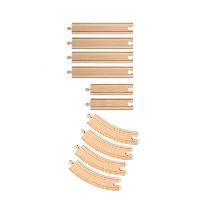 Игровой набор элементов деревянной железной дороги