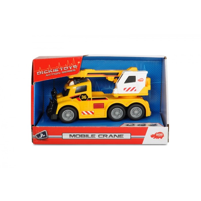 Игрушка "Машинка с краном", со световым и звуковым эффектом, 15 см