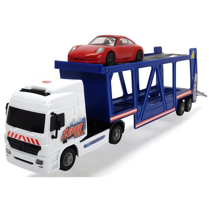 Игрушка "Трейлер автовоз" с машинкой Porsche, 1:43, 38 см