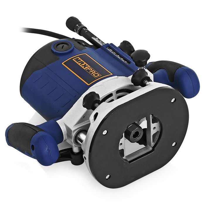 Фрезер MAX-PRO 85230, 2100 Вт, 8000-23500 об/мин, цанга 6/8/12 мм, 60 мм, алюм. корпус