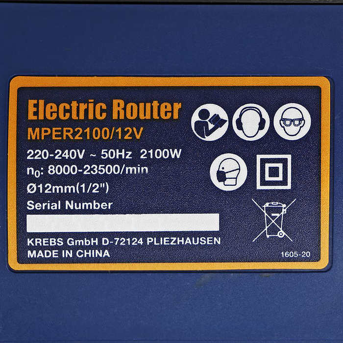 Фрезер MAX-PRO 85230, 2100 Вт, 8000-23500 об/мин, цанга 6/8/12 мм, 60 мм, алюм. корпус