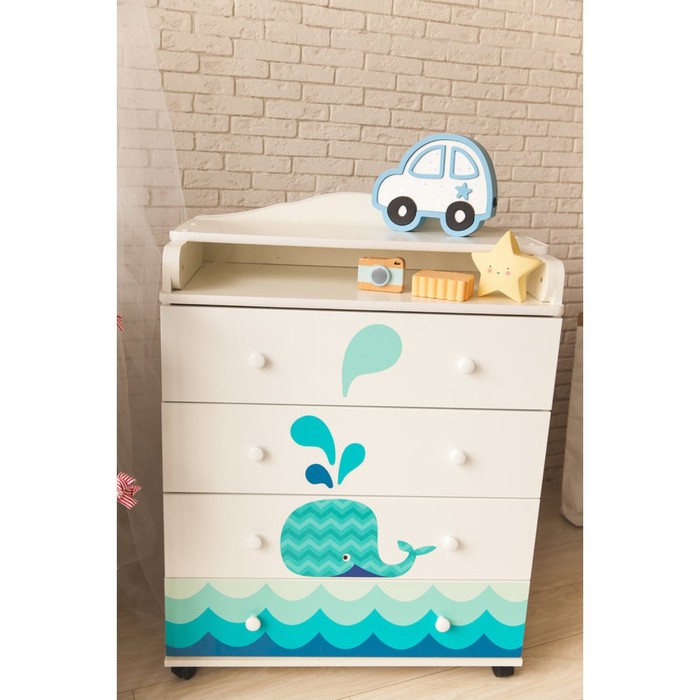 Пеленальный комод "Маленький кит"