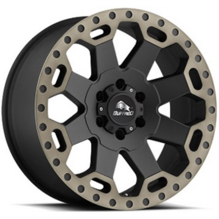 Диск BUFFALO BW-200 8x17 6x139.7 ET55 D106.3 MATTE-BLACK-W__MACHINE-DARK-TINT-LIP