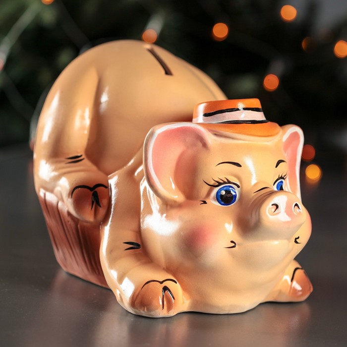 Копилка "Хрюшка в корыте"