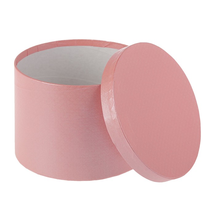 Набор круглых коробок 3в1 "Розовая сетка", 30 х 30 х 30 - 20 х 20 х 15 см