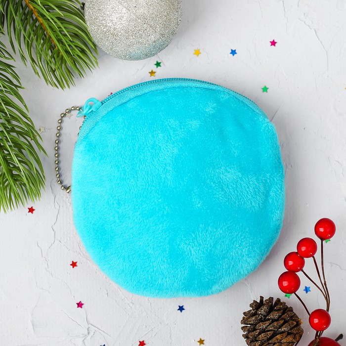 Мягкий кошелёк "Дед Мороз с оленем"