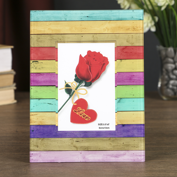 Фоторамка "Цветные реечки" 9х13 см