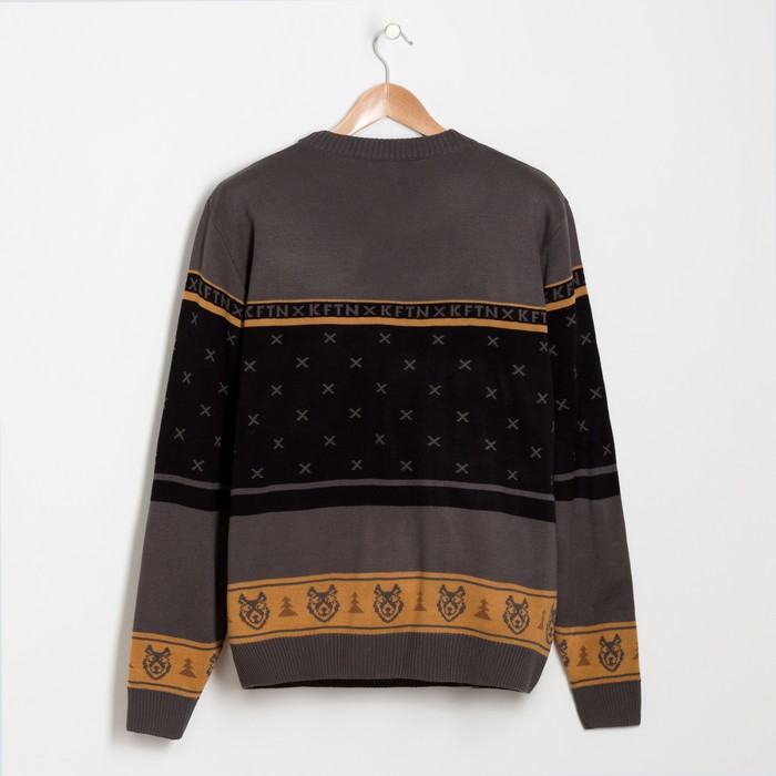 Джемпер мужской KAFTAN "BRAVE" серый р-р 52, 100% акрил