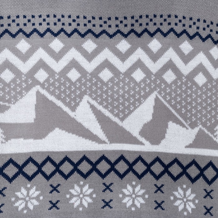 Джемпер мужской KAFTAN "Горы" серый р-р 54, 100% акрил