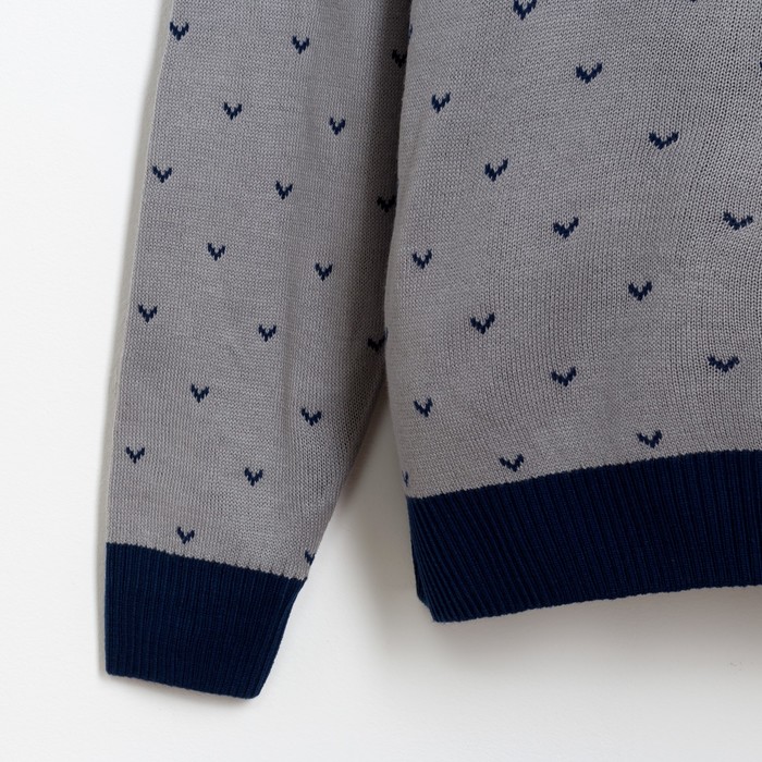 Джемпер мужской KAFTAN "Горы" серый р-р 54, 100% акрил