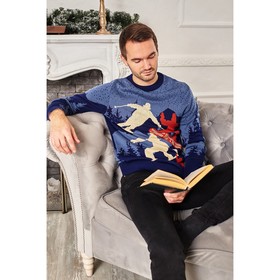

Джемпер мужской KAFTAN «Сноубордист», синий, р. 54, акрил 100 %