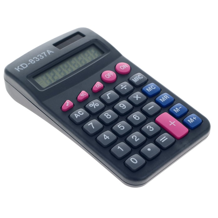 Калькулятор карманный 08-разрядный двойное питание