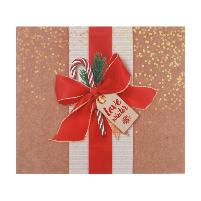 Упаковка для кондитерских изделий «Люби зиму», 20 х17 х 6 см