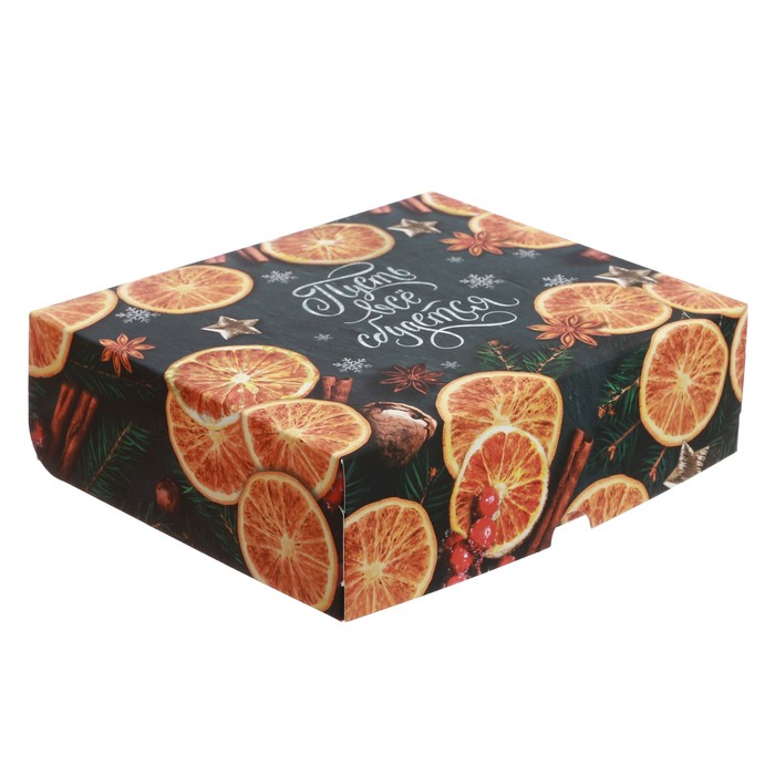 Упаковка для кондитерских изделий «Пусть все сбудется», 20 х17 х 6 см