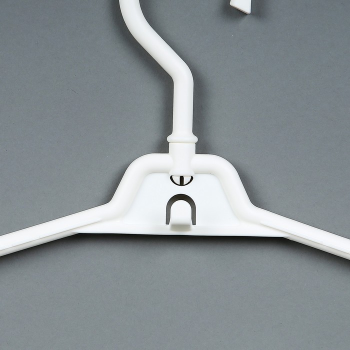 Вешалка-плечики складная трансформер 59х1,6х22,5 см, цвет бело- розовый