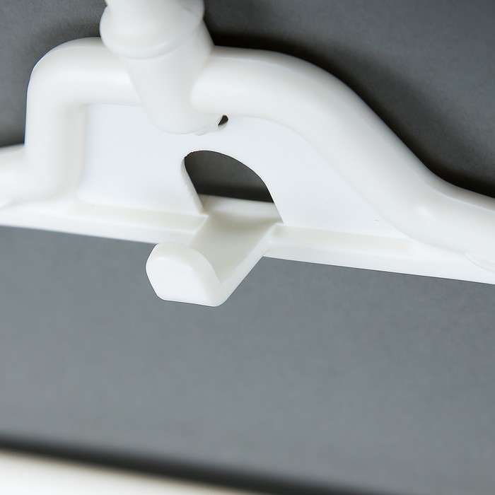 Вешалка-плечики складная трансформер 59х1,6х22,5 см, цвет бело- розовый