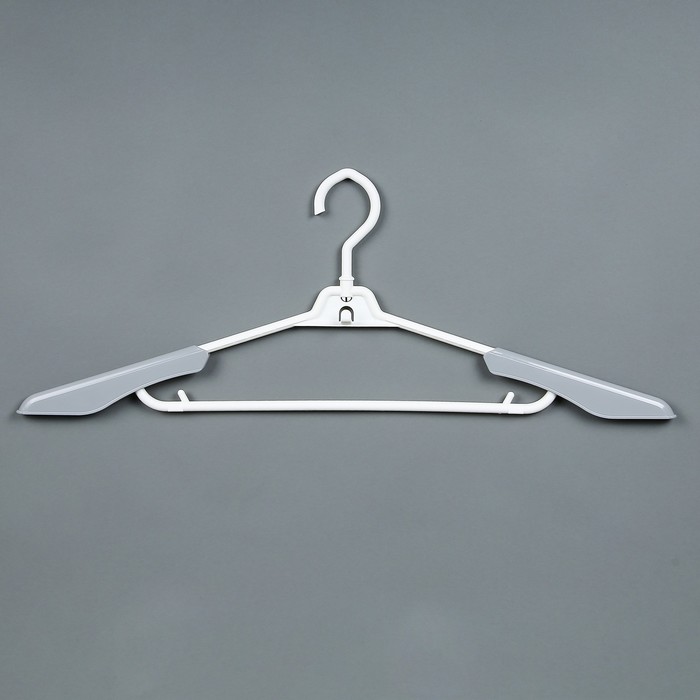 Вешалка-плечики складная трансформер 59х1,6х22,5 см, цвет серо-белый