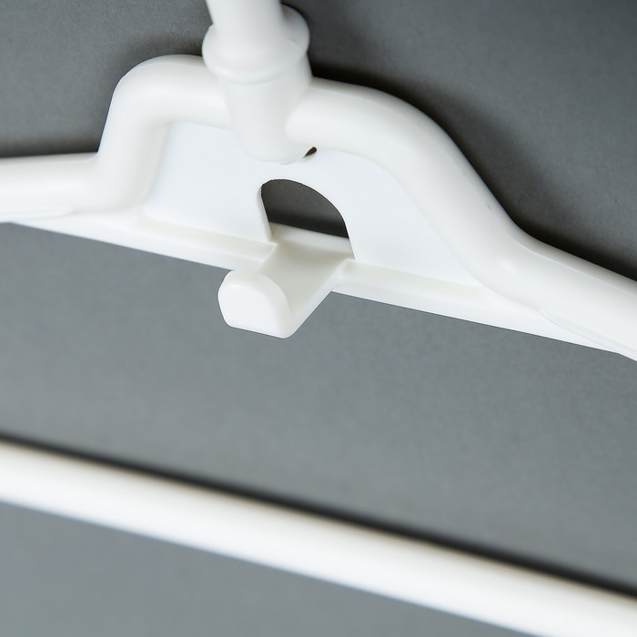 Вешалка-плечики складная трансформер 59х1,6х22,5 см, цвет серо-белый