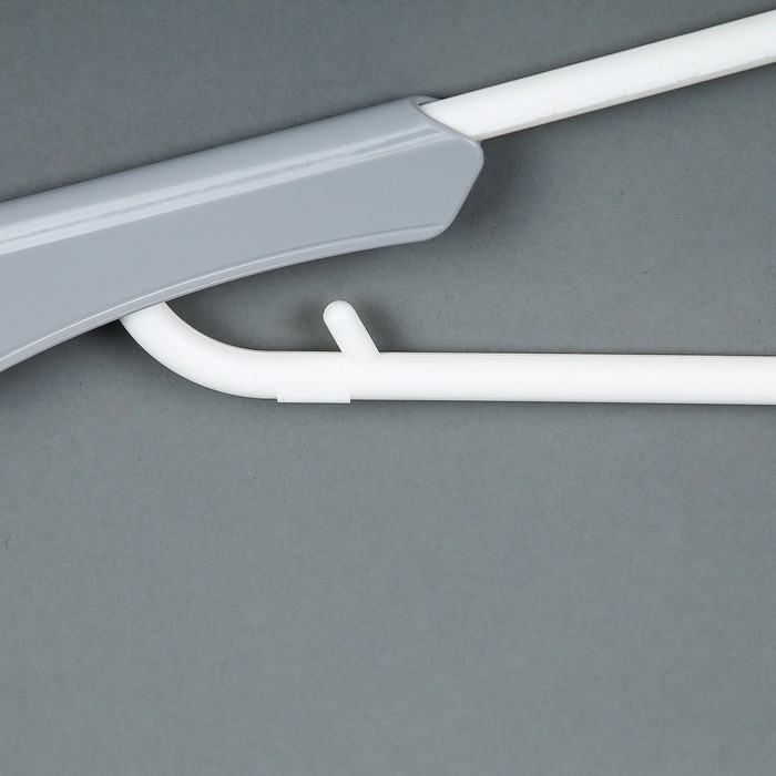 Вешалка-плечики складная трансформер 59х1,6х22,5 см, цвет серо-белый