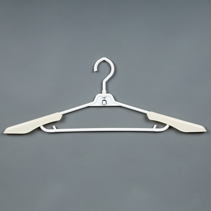 Вешалка-плечики складная трансформер 59х1,6х22,5 см, цвет бело-бежевый