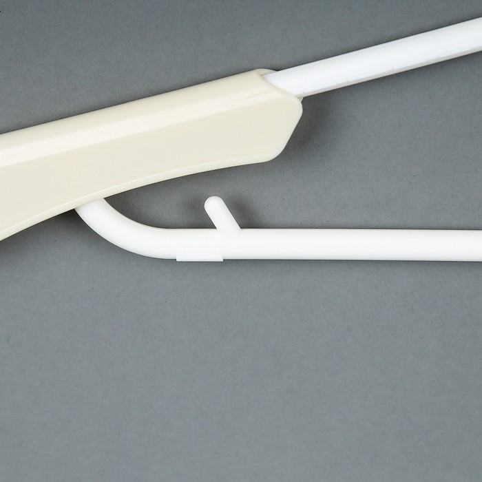 Вешалка-плечики складная трансформер 59х1,6х22,5 см, цвет бело-бежевый