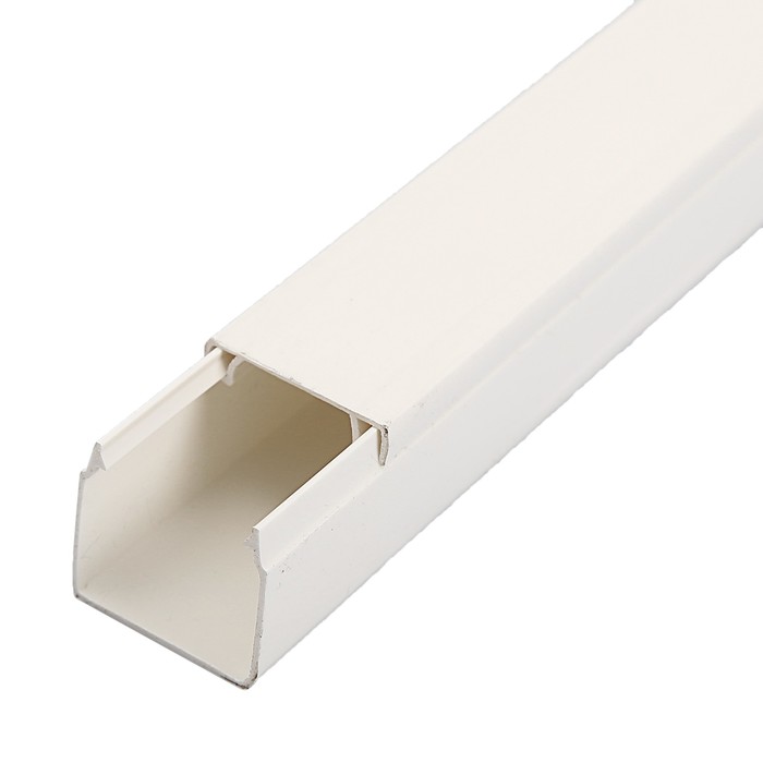 Кабель-канал IEK, серия ECOLINE, 25х25 мм, L=2000 мм, пластик, белый, CKK11-025-025-1-K01